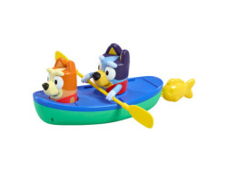 Bluey and his friends in a boat