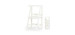 Folding Toddler Tower - White