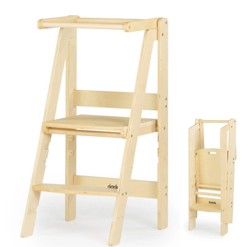 Folding Toddler Tower - Natural