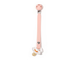 Snap Pacifier Clip - Pink