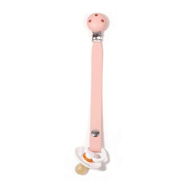 Snap Pacifier Clip - Pink