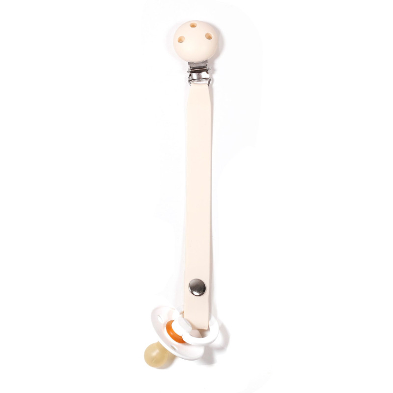 Snap Pacifier Clip - Ivory