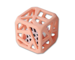 Peach Teething Cube