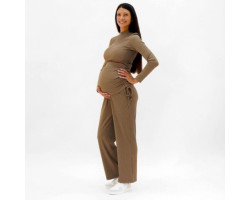 Maternity Relaxed Ribbed Trousers