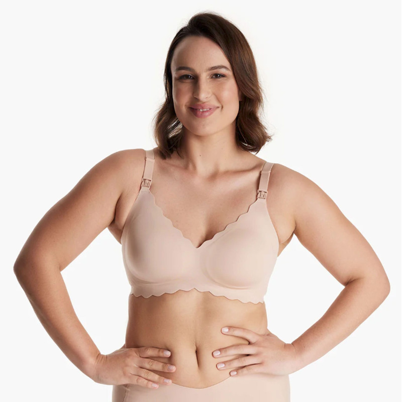 Jelly Strip Nursing Bra YN46 - Pink