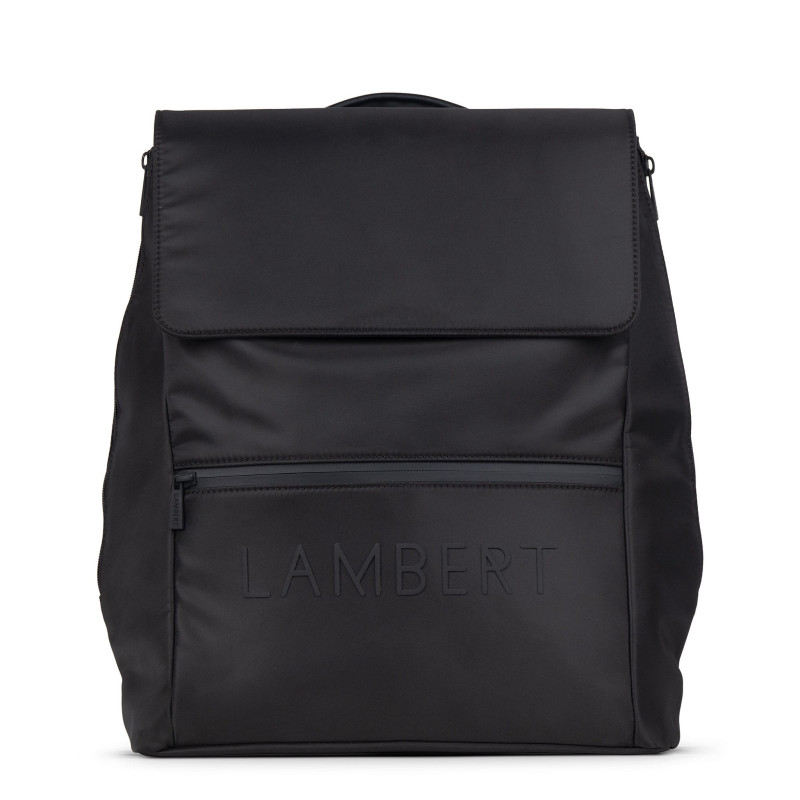 Morgan Expandable Recycled Nylon Backpack - Black