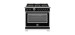 36" Freestanding Dual Fuel Range, 6 Sealed Burners, Black, Bertazzoni Heritage Series HER366BCFEPNET