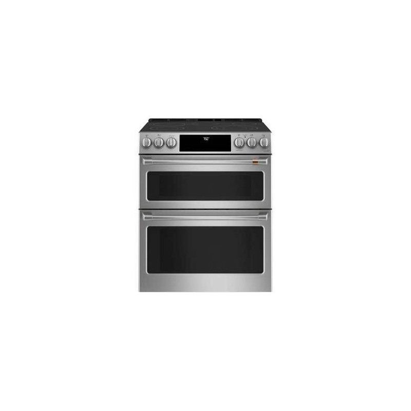 30" Slide-In Electric Range, 5 Radiant Burners, Stainless Steel, Cafe™ CCES750P2MS1