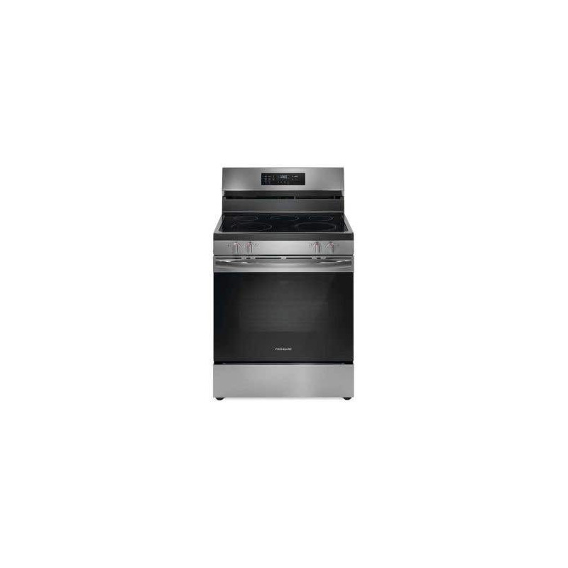 Cuisinière électrique 30 po autoportante, 5 brûleurs radiants, acier inoxydable, Frigidaire FCRE308CAS