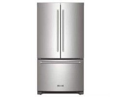 36 in. refrigerator Counter-Depth French Door, Bottom Freezer, 20 cu. ft., Stainless Steel, Kitchenaid® KRFC136RPS