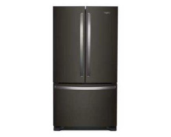 36 in. refrigerator Counter-Depth French Door, Bottom Freezer, 20 cu. ft., Black Stainless Steel, Whirlpool® WRFC2036RV