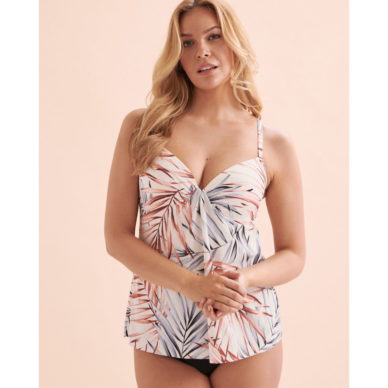 CHRISTINA Haut tankini push-up drapé Desert Palm