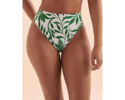 EAU DE SEA Bas de bikini taille haute Green Island