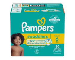 PAMPERS Swaddlers couches pour bébés actifs, taille 6, 50 unités