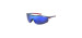 Lunettes de soleil Baseball Tuned Blue Mirror - Bleu mat transparent