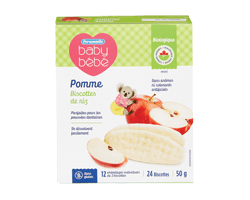 PERSONNELLE BÉBÉ Biscotte de riz, pomme, 50 g