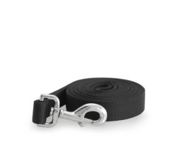 2-ply black nylon leash