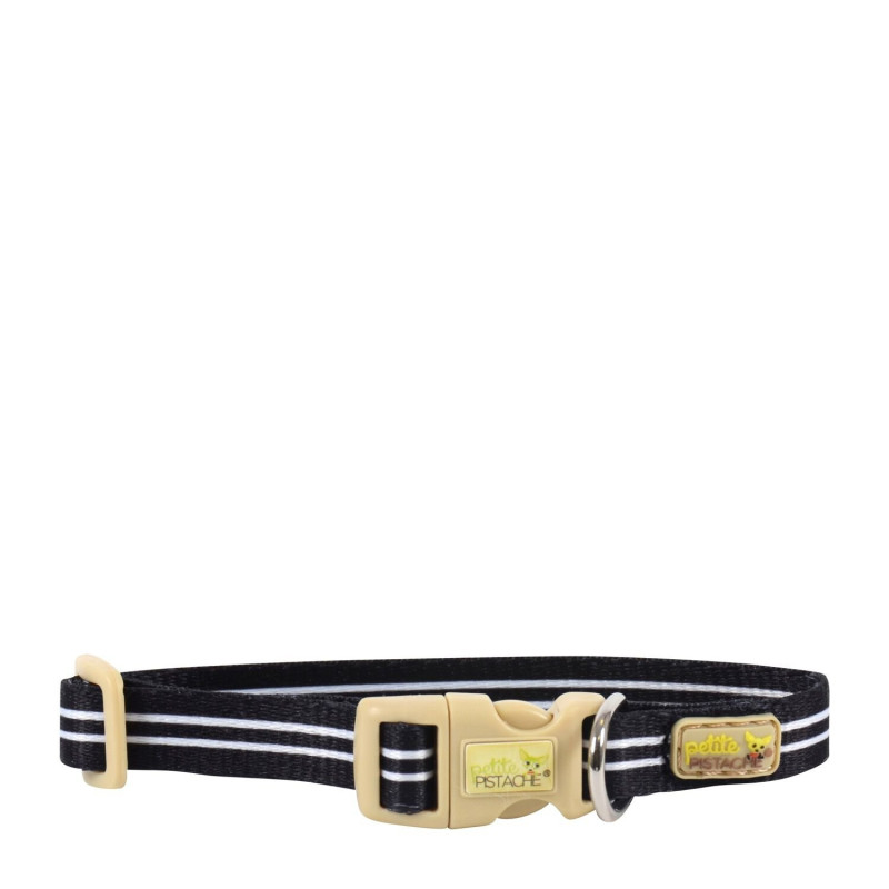 Collar for small dogs, black stripes…