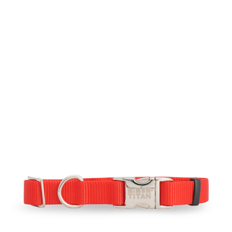 Red nylon collar