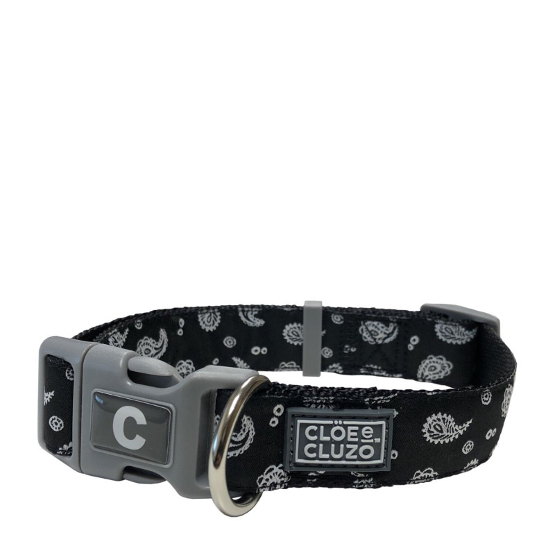 CLÖE e CLUZO Collier ajustable pour chiens, paisley