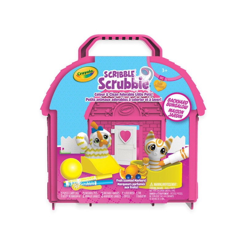 Ensemble Maison jardin Scribble Scrubbie Crayola