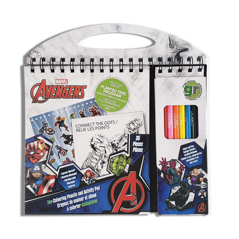 Eco Avengers Travel Colouring Activity