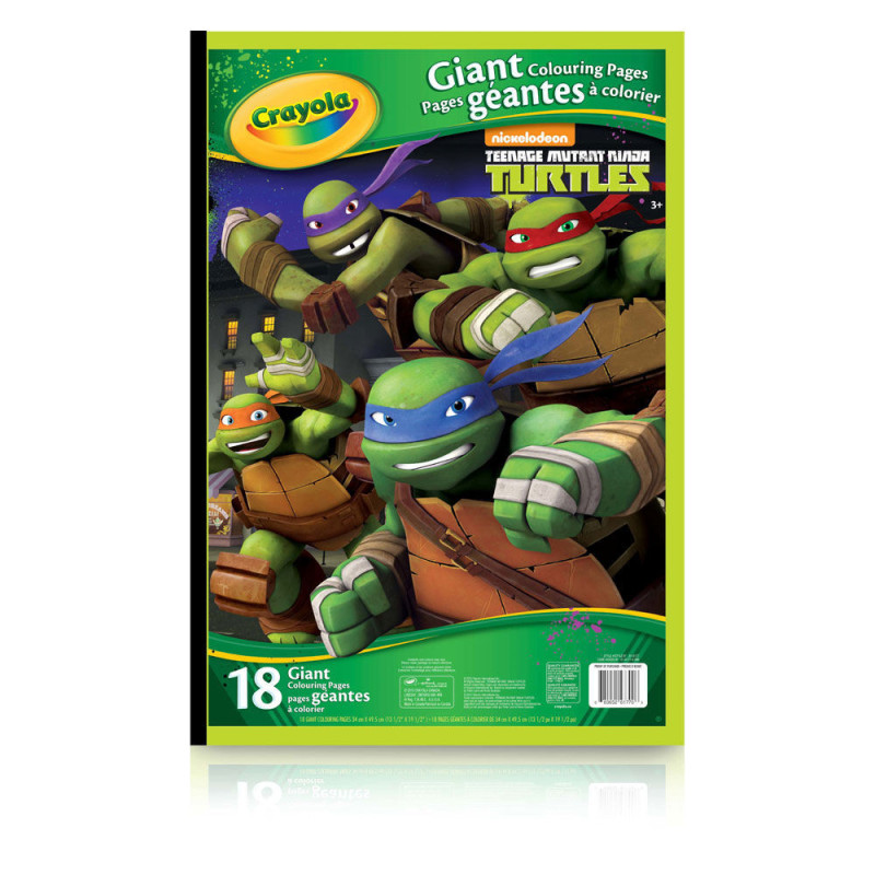 Pages à colorier géantes Crayola, Les Tortues Ninja