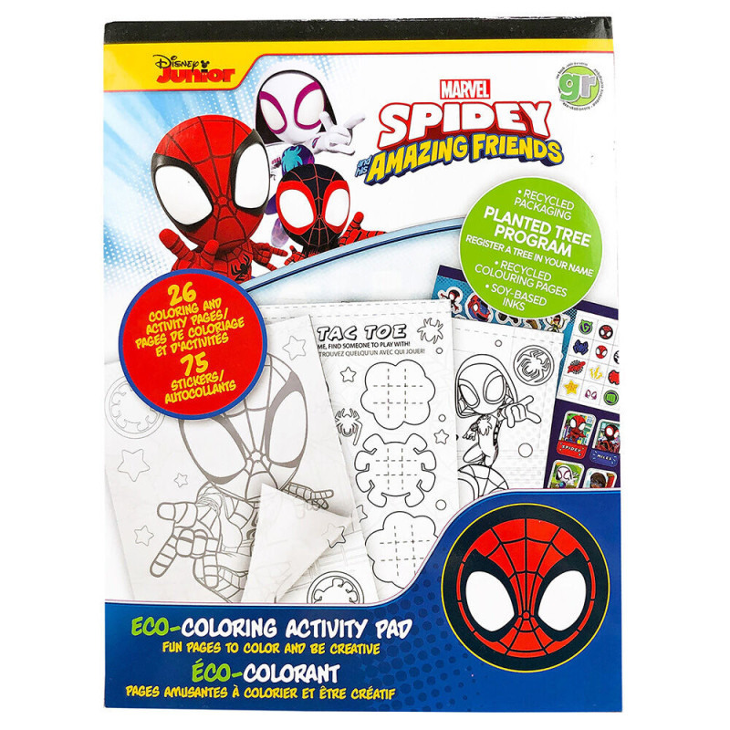 greenre Marvel Amazing Spidey Eco-Medium Colouring Pad