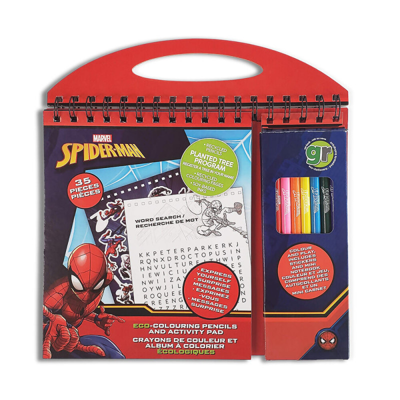 Eco Amazing Spidey Travel Colouring Activity