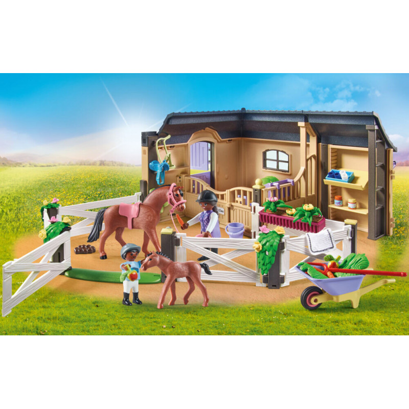 Playmobil - Etable et carrière pour chevaux