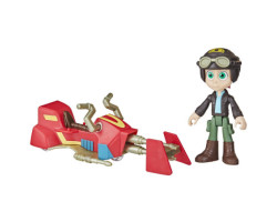 Star Wars Les Aventures des Petits Jedi figurine Nash Durango avec Speeder Bike, échelle 10 cm, jouets préscolaires Star Wars