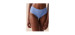 Bas de bikini cheeky taille haute texture nid d'abeilles