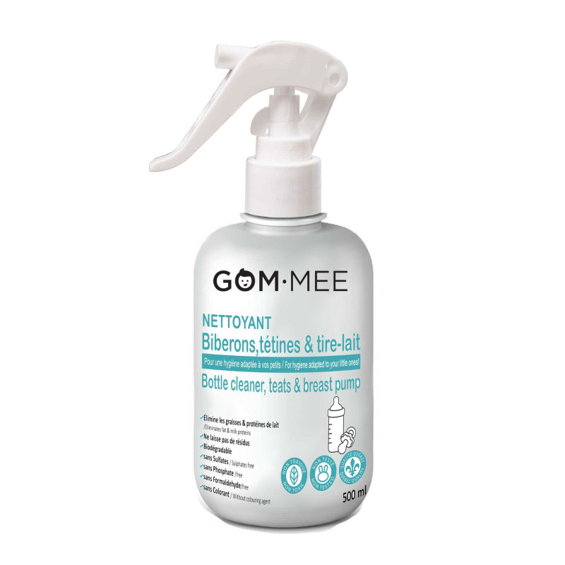 Gom-mee Nettoyant à Biberon, Tétines et Tire-Laits 500ml