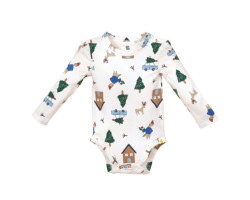 Houses Long Sleeve Onesie 0-24 months