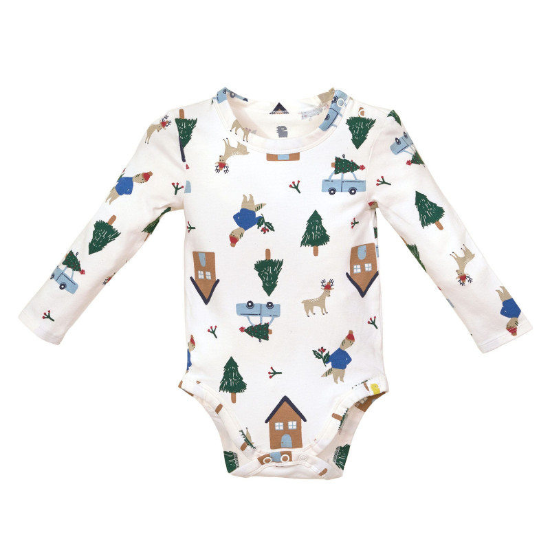 Houses Long Sleeve Onesie 0-24 months