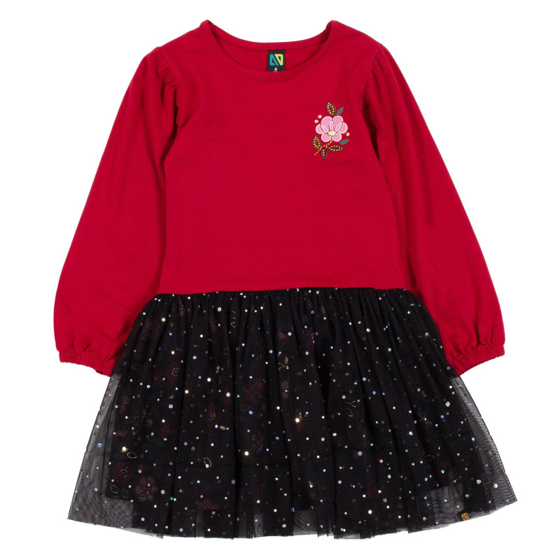 Shine Red Dress 2-12 years