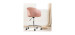 South Shore Chaise Pivotante - Flam Rose et Chrome