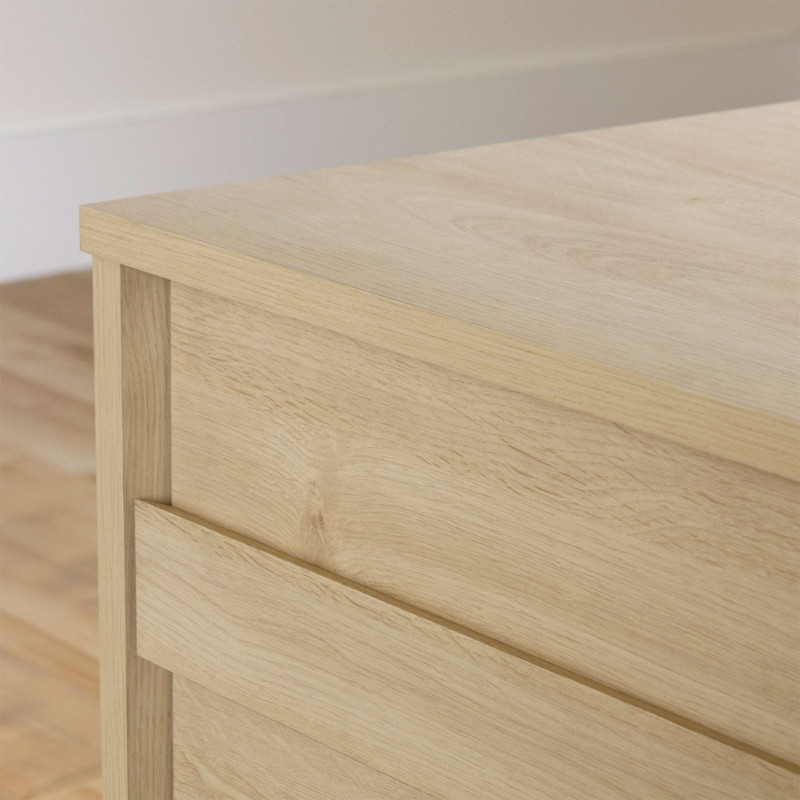 1-drawer bedside table - August Bleached oak