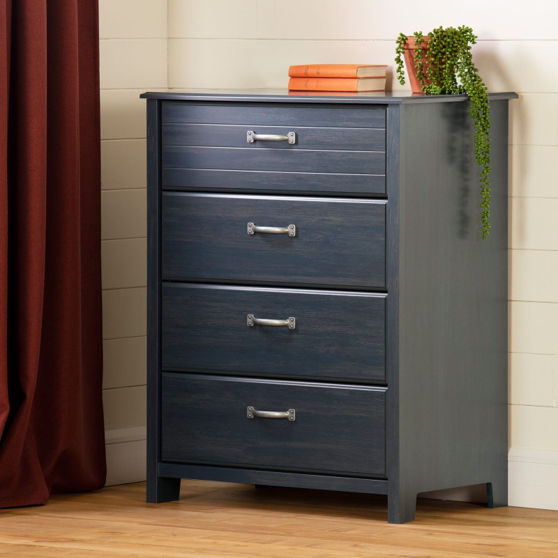 Ulysses 4 Drawer Chest - Blueberry