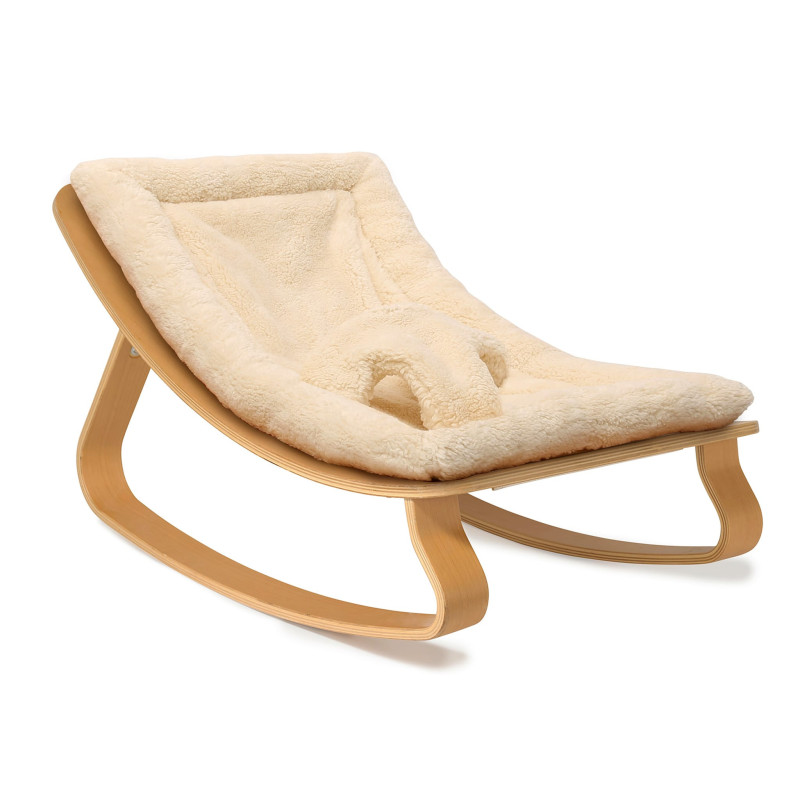 Levo Deckchair - Beech / Fur