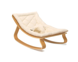 Levo Deckchair - Beech / Organic Milk