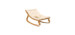 Levo Deckchair - Beech / Organic Milk