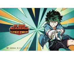 My hero academia card game -  surface de jeu - izuku midoriya (61cm x 35cm) -  jet burn