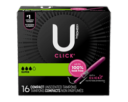 U BY KOTEX Click tampons...