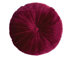 Coussin Mandarin rond rouge