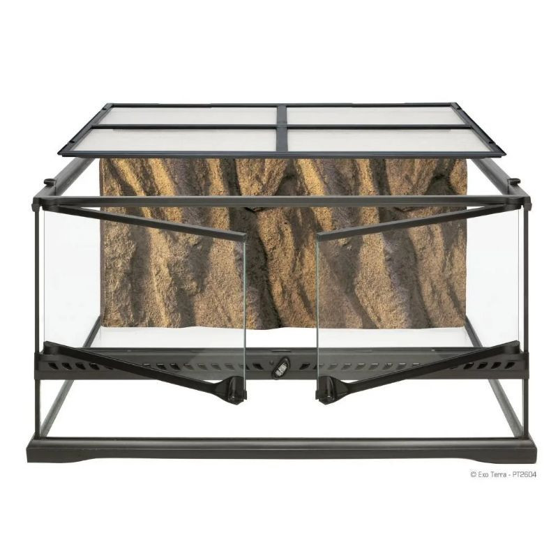 Terrarium en verre, moyen, bas, 60 x 45 x 30 cm (24 x 18 x 12 po) – Exo Terra