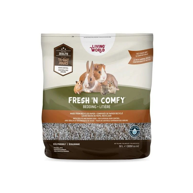 Litière Fresh ‘N Comfy brune 50L – Living World