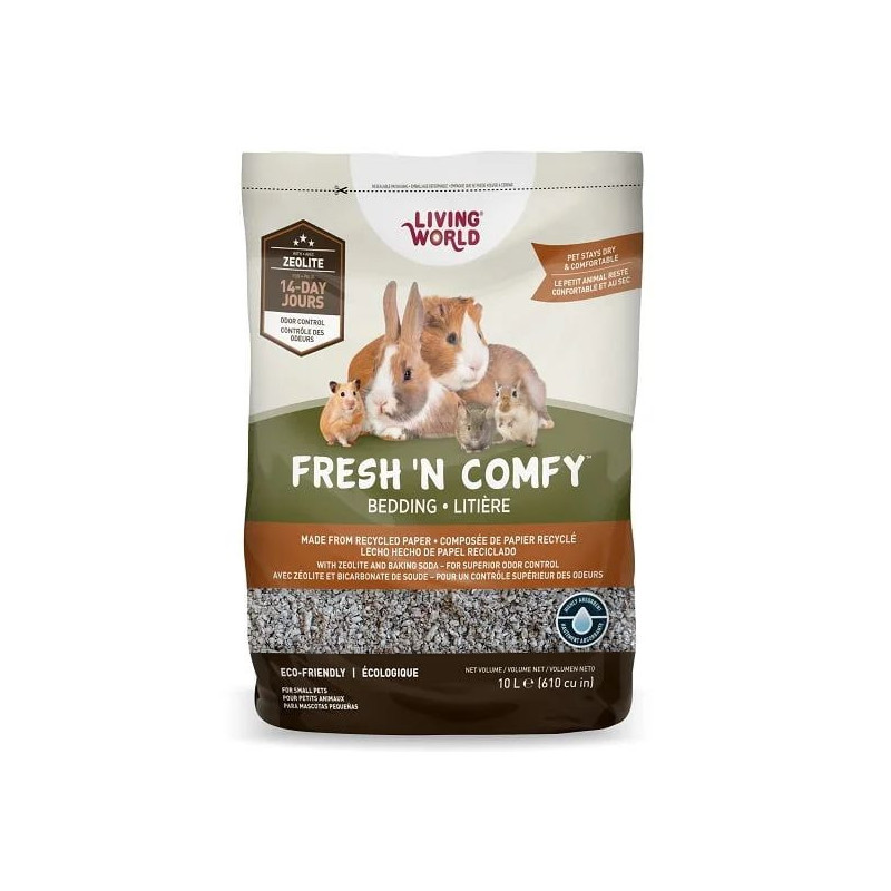 Litière Fresh ‘N Comfy brune 10L – Living World