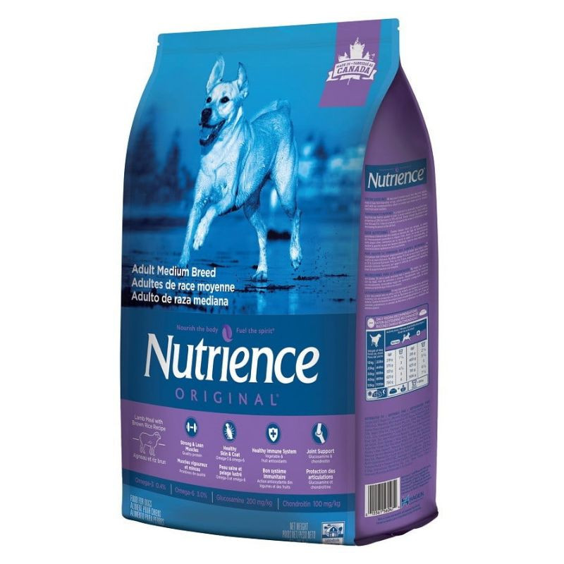 Nutrience Original Chiens Adultes, Agneau et riz brun, 11.5 Kg