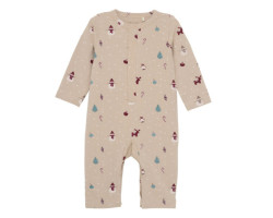 Newborn Christmas Printed Jumpsuit -24m